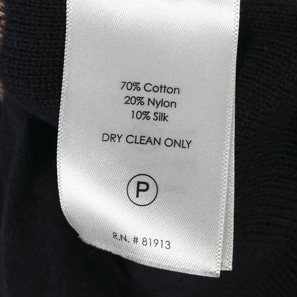 NWOT PLENTY BY TRACY REESE Cardigan M Silk Cotton Geo Print Shawl Neck Buttons - Picture 6 of 9